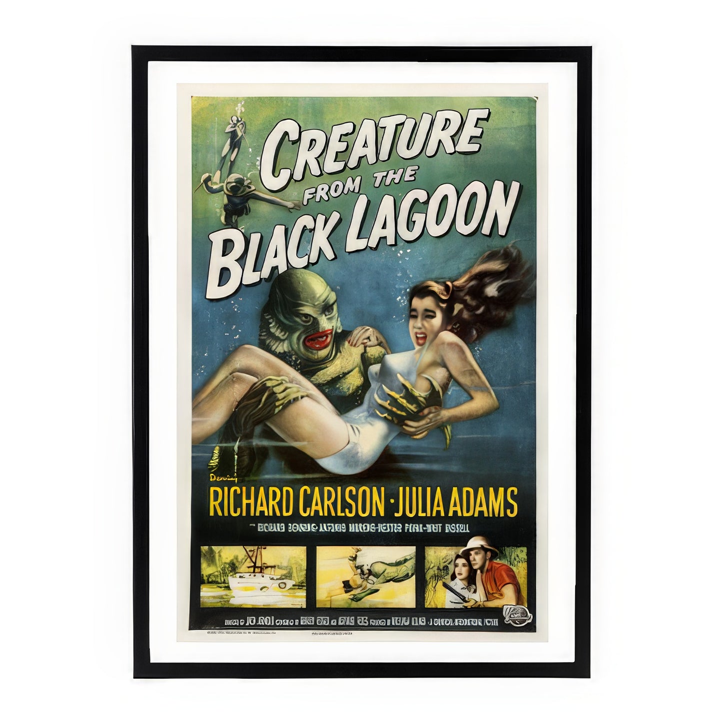 Creature from the Black Lagoon (1954) Movie Poster – Classic Monster Horror Art