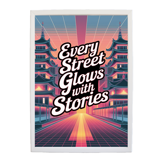 Neon Dynasty - Futuristic Urban Fantasy Print