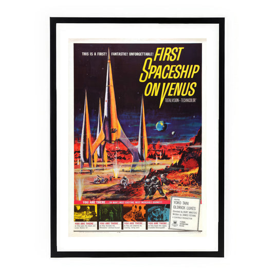 "First Spaceship on Venus" – Vintage Sci-Fi Movie Poster Print