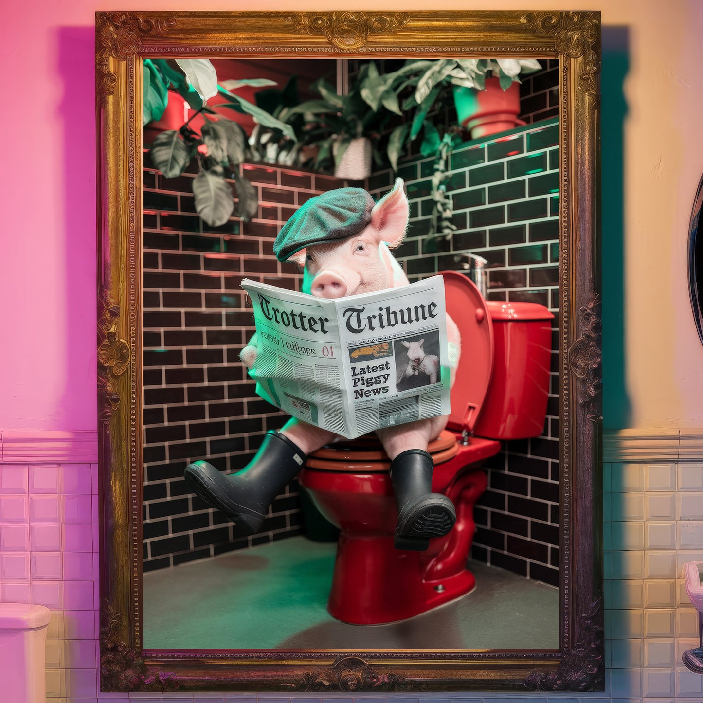 📰 The Trotter Tribune – Bathroom Critter Print 📰