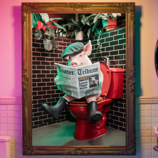 📰 The Trotter Tribune – Bathroom Critter Print 📰