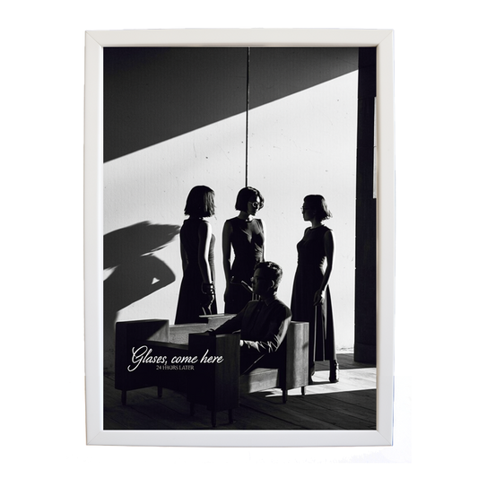 24 Hours Later – Minimalist Music Poster – wall art print – Glasses Come Here – neo-soul, R&B, soul, girl band – Music Stag