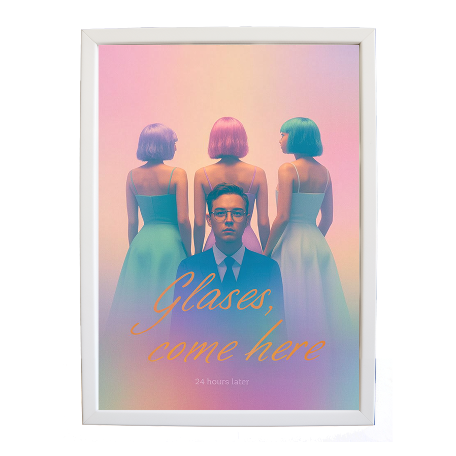 24 Hours Later – Music Artwork for Home – wall art print – Glasses Come Here – neo-soul, R&B, soul, girl band – Music Stag