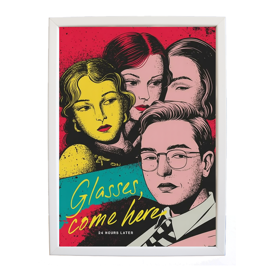 24 Hours Later – Creative Music Art Poster – wall art print – Glasses Come Here – neo-soul, R&B, soul, girl band – Music Stag