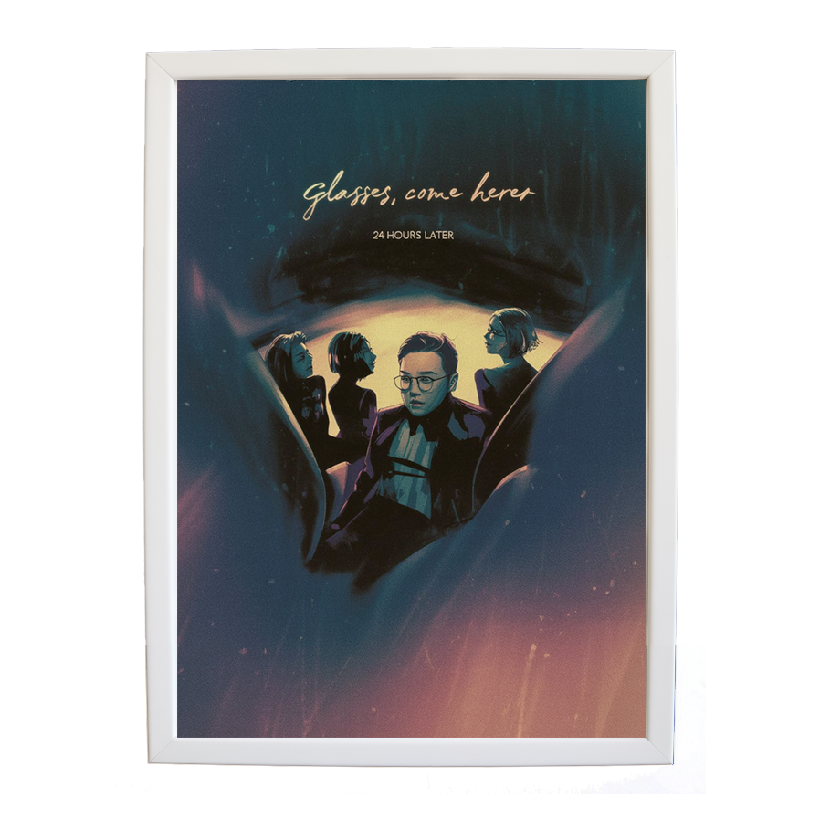 24 Hours Later – Lyric Wall Art Print – wall art print – Glasses Come Here – neo-soul, R&B, soul, girl band – Music Stag