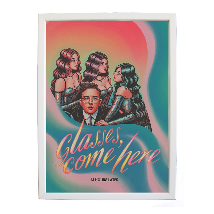 24 Hours Later – Music Lover Wall Print – wall art print – Glasses Come Here – neo-soul, R&B, soul, girl band – Music Stag