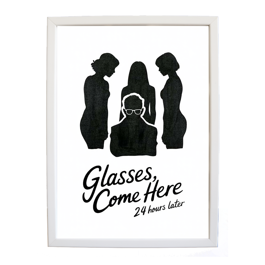 24 Hours Later – Music Theme Poster – wall art print – Glasses Come Here – neo-soul, R&B, soul, girl band – Music Stag