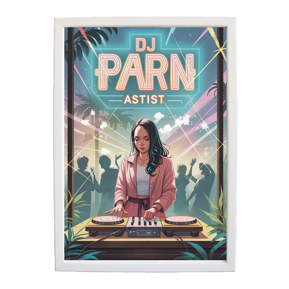 Luminous EDM Canvas wall art print by Music Stag ASTIST — DJ Parn #119