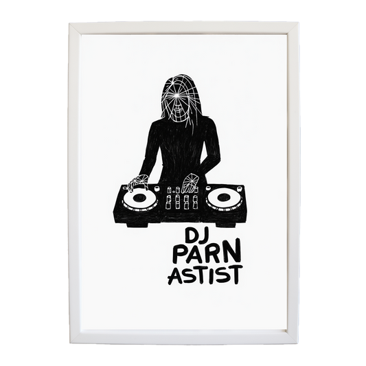 Expressive Music Artwork Sketch wall art print by Music Stag ASTIST — DJ Parn #126