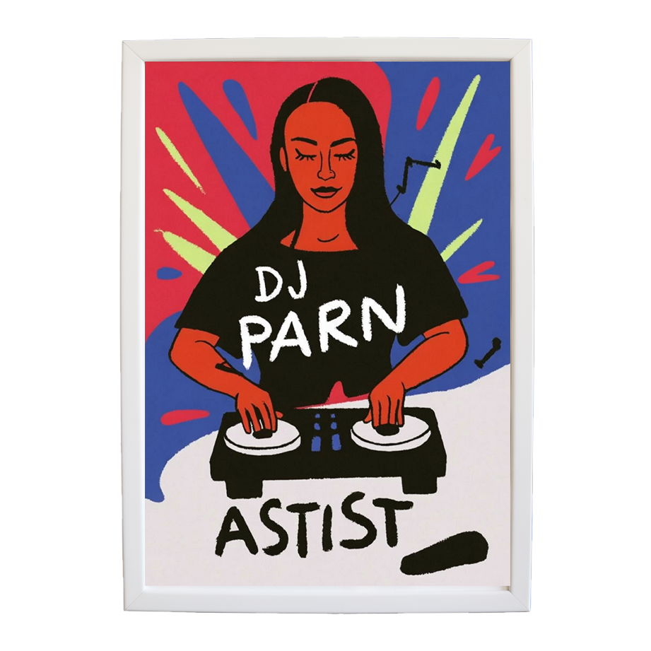 Expressive Visual Rhythm Poster wall art print by Music Stag ASTIST — DJ Parn #130