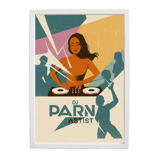 Minimalist Visual Rhythm Sketch wall art print by Music Stag ASTIST — DJ Parn #131