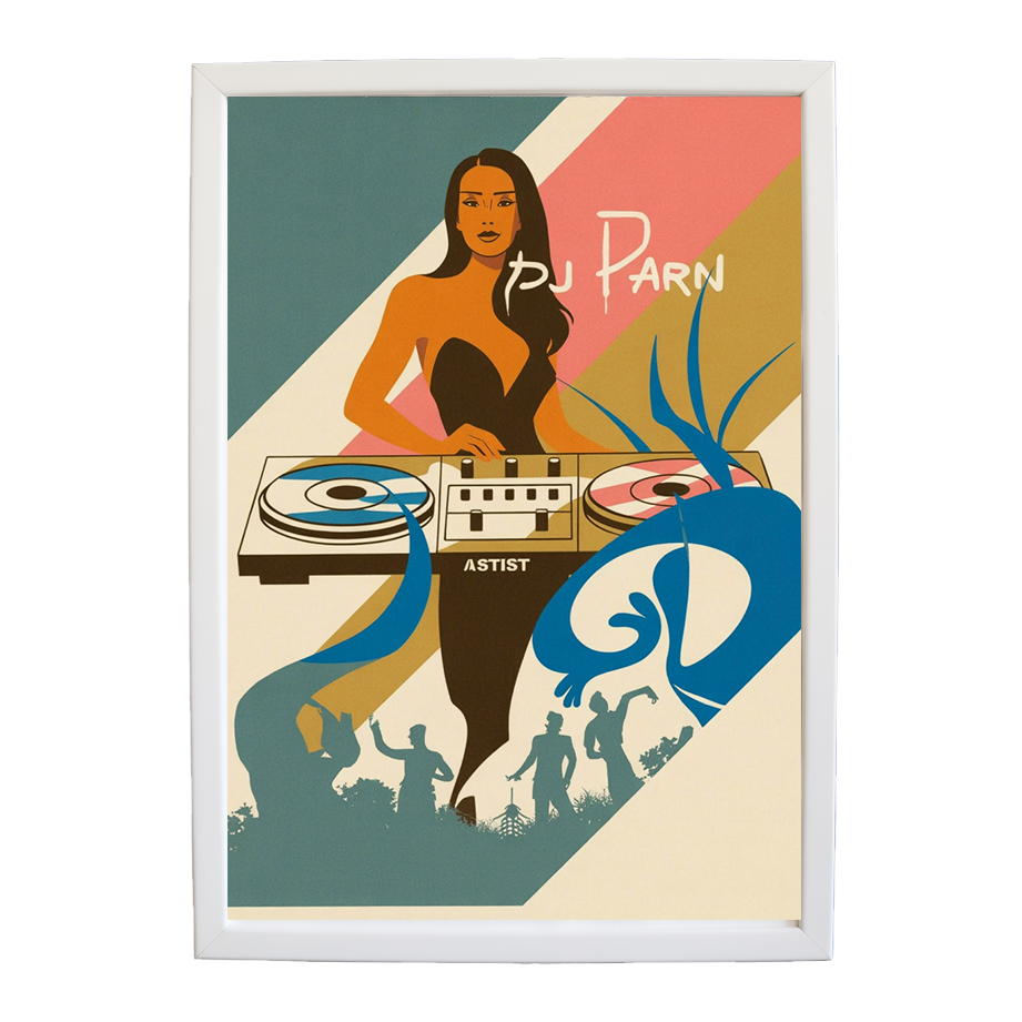 Prismatic EDM Canvas Study wall art print by Music Stag ASTIST — DJ Parn #133