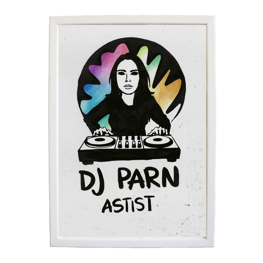 Nocturnal Sound Form wall art print by Music Stag ASTIST — DJ Parn #136