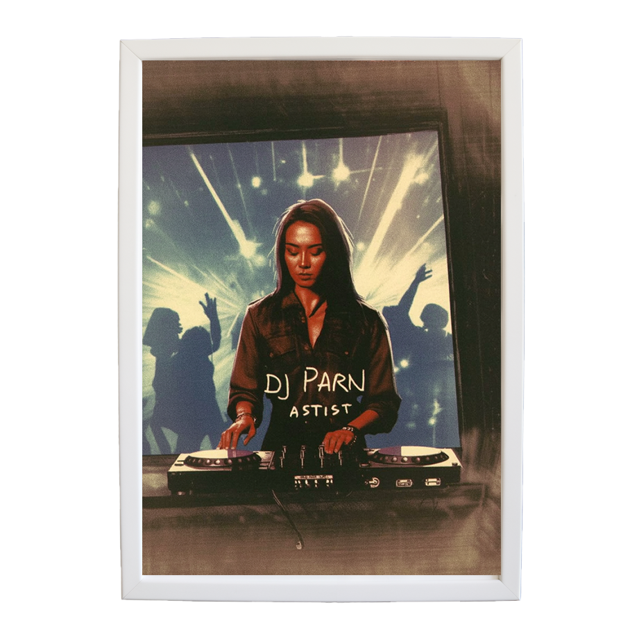 Expressive Bassline Sketch wall art print by Music Stag ASTIST — DJ Parn #147