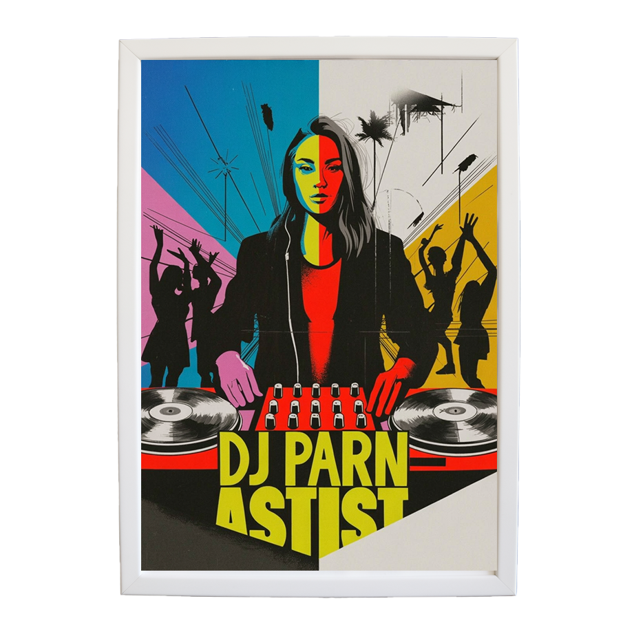Fluid DJ Poster Study wall art print by Music Stag ASTIST — DJ Parn #30