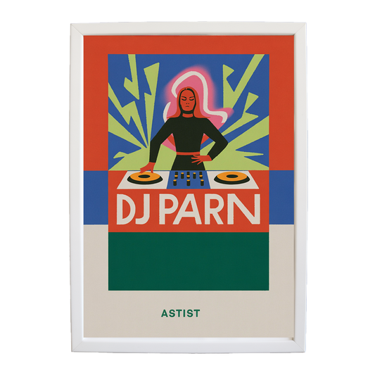 Textured Soundscape Sketch wall art print by Music Stag ASTIST — DJ Parn #32