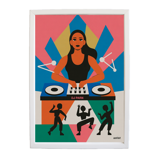 Electric Soundwave Poster wall art print by Music Stag ASTIST — DJ Parn #34