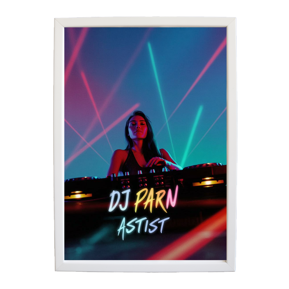 Expressive Bassline Sketch wall art print by Music Stag ASTIST — DJ Parn #39