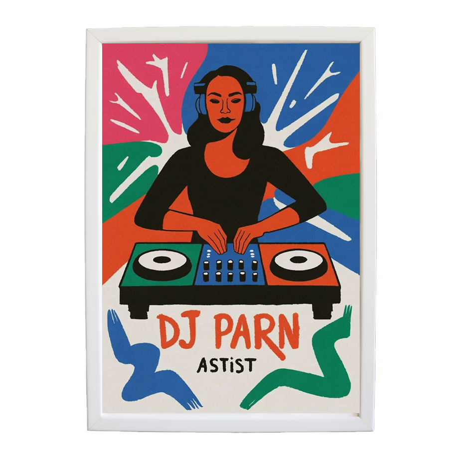 Dynamic Tempo Study Poster wall art print by Music Stag ASTIST — DJ Parn #48