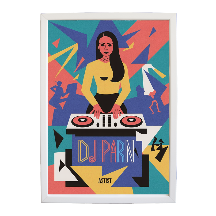 Dynamic Visual Rhythm Study wall art print by Music Stag ASTIST — DJ Parn #50