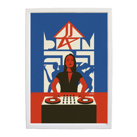 Neon Sound Form Poster wall art print by Music Stag ASTIST — DJ Parn #67