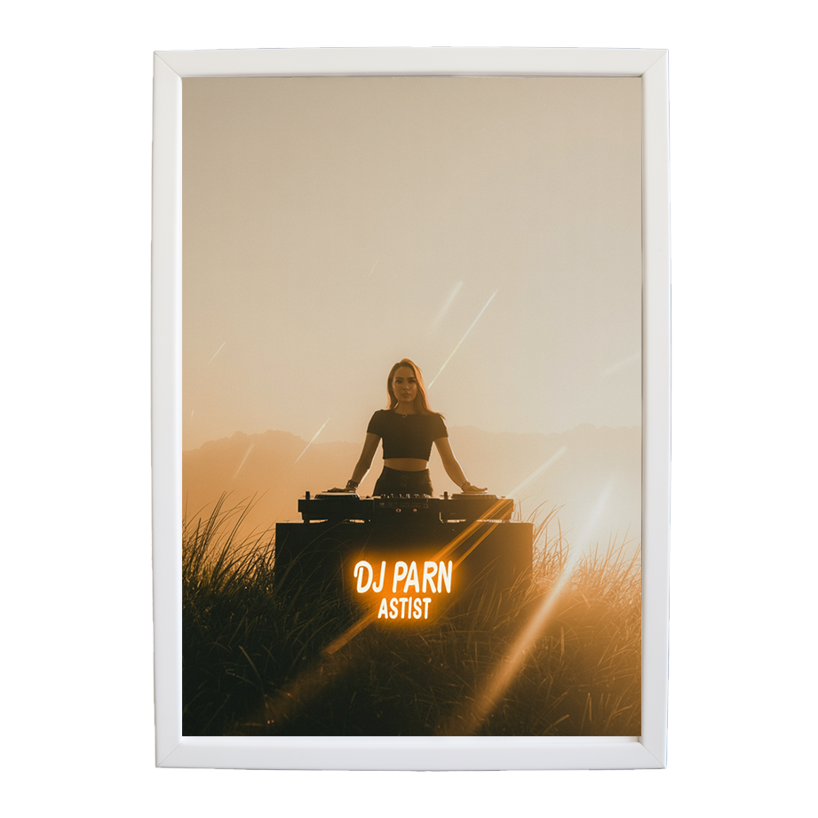 Neon Studio Print Sketch wall art print by Music Stag ASTIST — DJ Parn #71