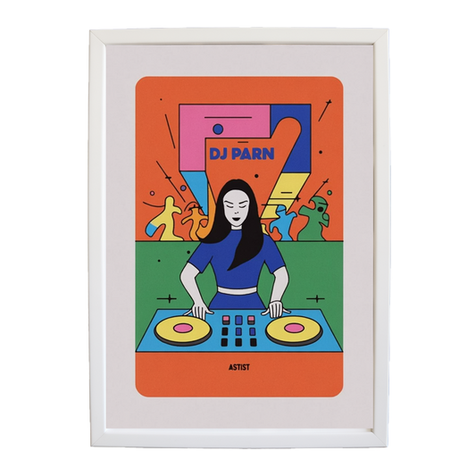 Textured EDM Canvas wall art print by Music Stag ASTIST — DJ Parn #73