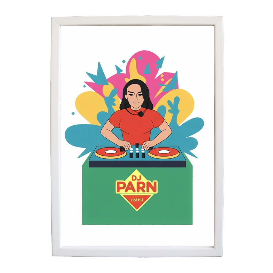 Analog Visual Rhythm wall art print by Music Stag ASTIST — DJ Parn #74