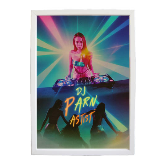 Neon Echo Study wall art print by Music Stag ASTIST — DJ Parn #78