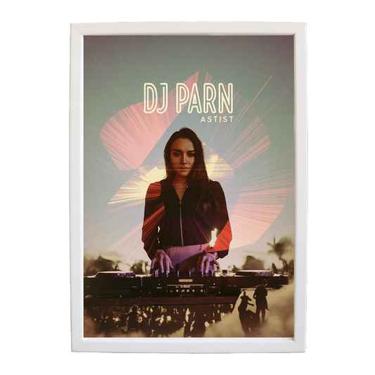 Rhythmic EDM Canvas Sketch wall art print by Music Stag ASTIST — DJ Parn #86