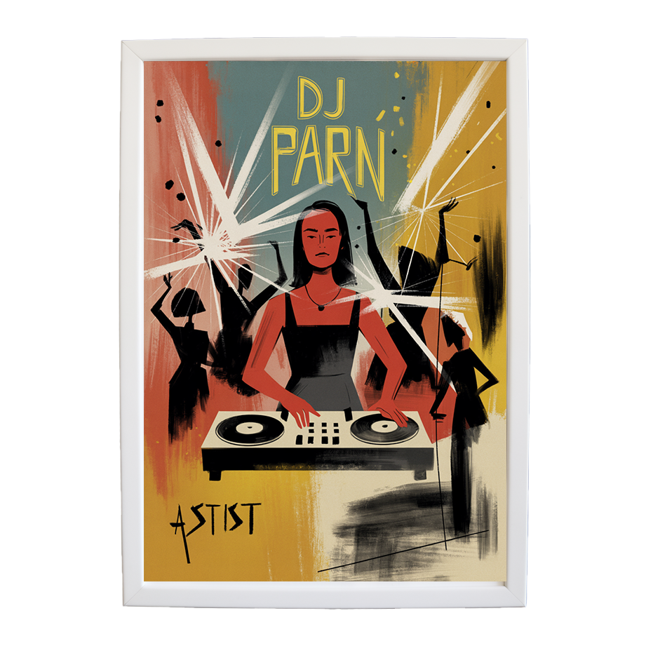 Expressive Studio Print Sketch wall art print by Music Stag ASTIST — DJ Parn #92