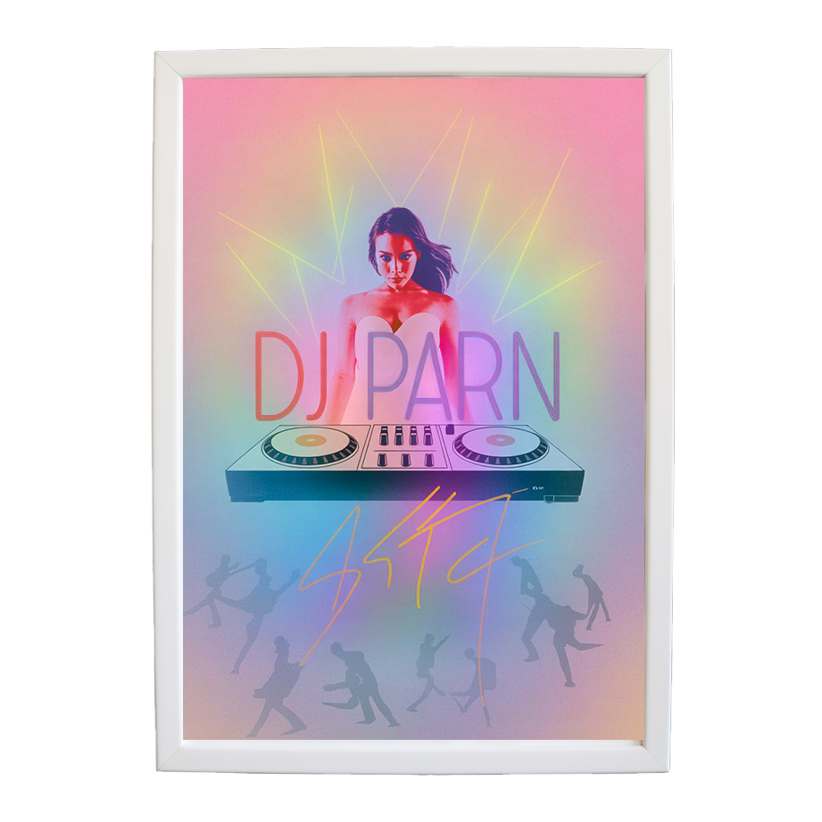 Electric EDM Canvas Sketch wall art print by Music Stag ASTIST — DJ Parn #96