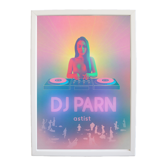 Textured EDM Canvas Study wall art print by Music Stag ASTIST — DJ Parn #97