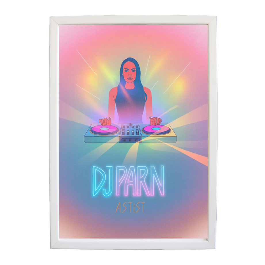 Sonic Visual Rhythm Sketch wall art print by Music Stag ASTIST — DJ Parn #99