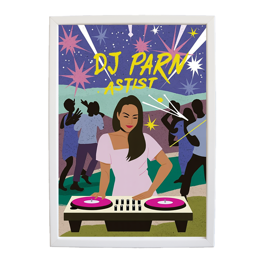 Fluid EDM Canvas Study wall art print by Music Stag ASTIST — DJ Parn #9