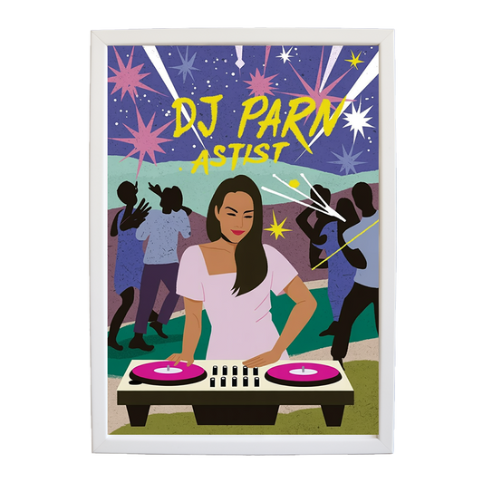 Fluid EDM Canvas Study wall art print by Music Stag ASTIST — DJ Parn #9