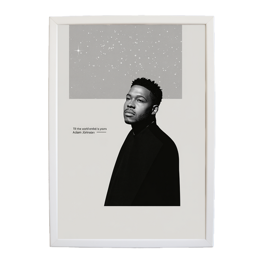 Adam Johnson 'Till The World Ends, My Heart Is Yours' art print #105 — music-inspired wall decor by Music Stag