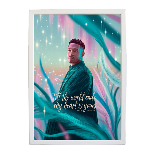 Adam Johnson 'Till The World Ends, My Heart Is Yours' art print #111 — music-inspired wall decor by Music Stag