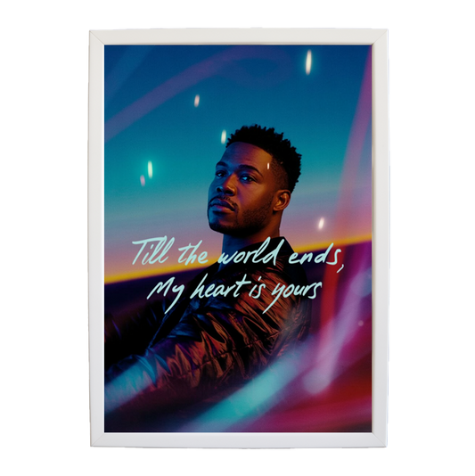 Adam Johnson 'Till The World Ends, My Heart Is Yours' art print #115 — music-inspired wall decor by Music Stag