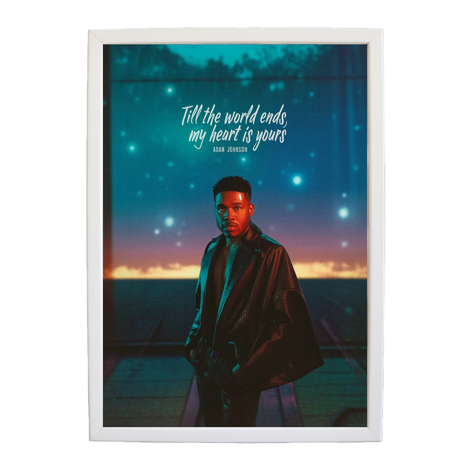 Adam Johnson 'Till The World Ends, My Heart Is Yours' art print #125 — music-inspired wall decor by Music Stag