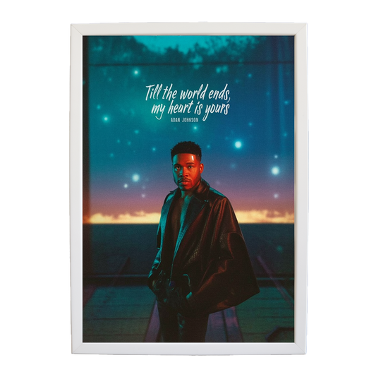Adam Johnson 'Till The World Ends, My Heart Is Yours' art print #125 — music-inspired wall decor by Music Stag