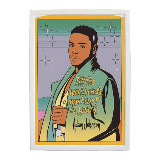 Adam Johnson 'Till The World Ends, My Heart Is Yours' art print #127 — music-inspired wall decor by Music Stag