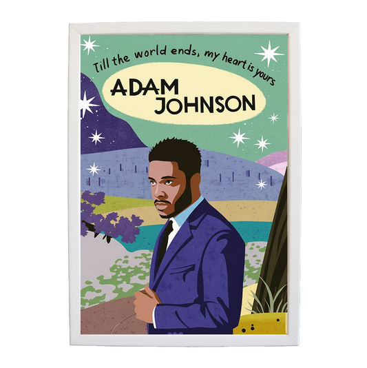 Adam Johnson 'Till The World Ends, My Heart Is Yours' art print #136 — music-inspired wall decor by Music Stag