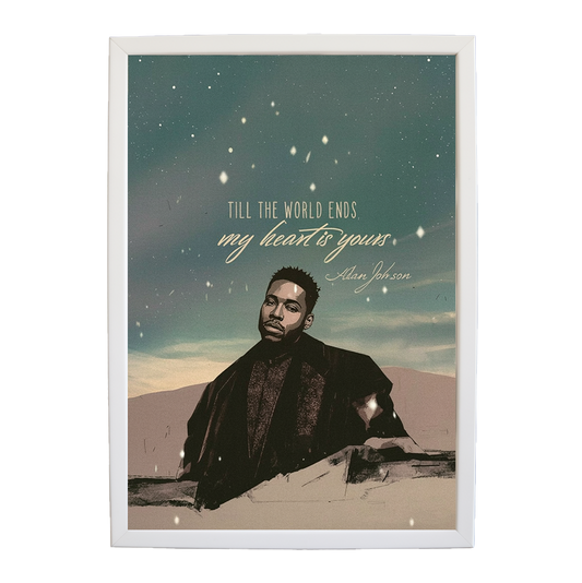 Adam Johnson 'Till The World Ends, My Heart Is Yours' art print #140 — music-inspired wall decor by Music Stag