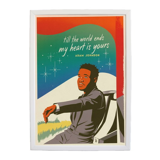Adam Johnson 'Till The World Ends, My Heart Is Yours' art print #141 — music-inspired wall decor by Music Stag