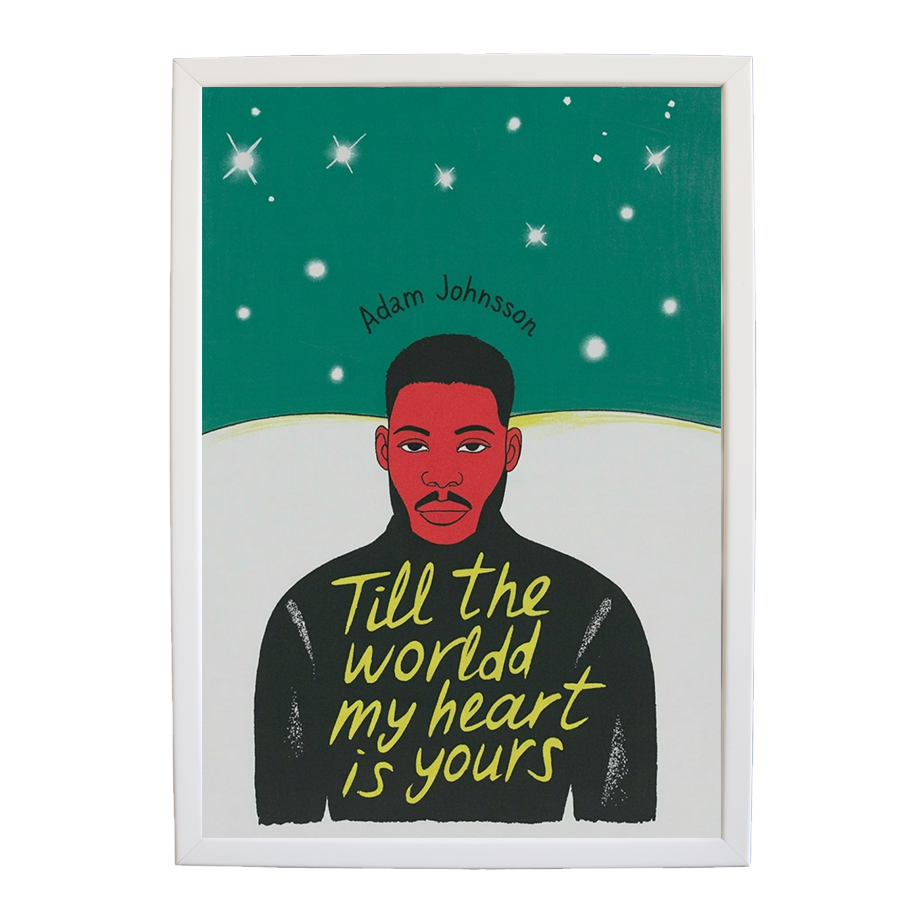 Adam Johnson 'Till The World Ends, My Heart Is Yours' art print #147 — music-inspired wall decor by Music Stag