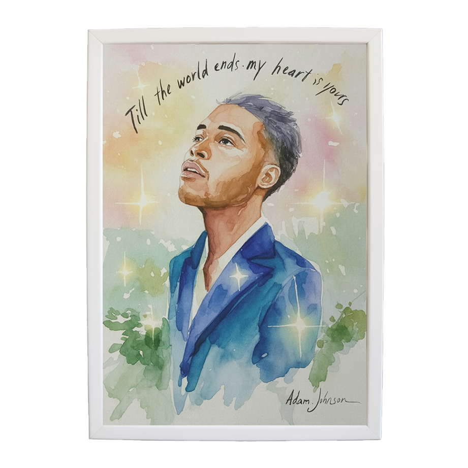 Adam Johnson 'Till The World Ends, My Heart Is Yours' art print #18 — music-inspired wall decor by Music Stag