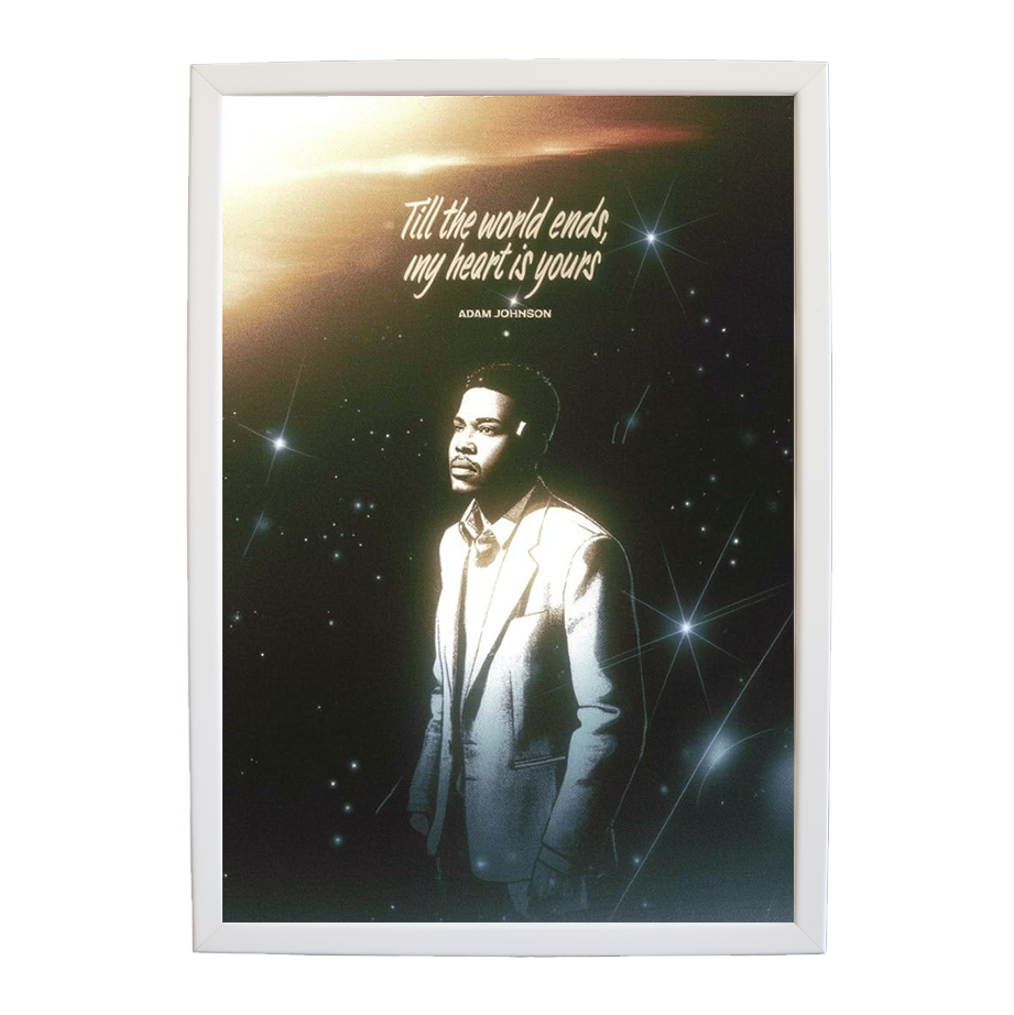 Adam Johnson 'Till The World Ends, My Heart Is Yours' art print #19 — music-inspired wall decor by Music Stag