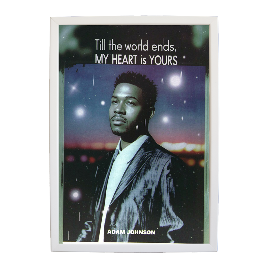 Adam Johnson 'Till The World Ends, My Heart Is Yours' art print #22 — music-inspired wall decor by Music Stag