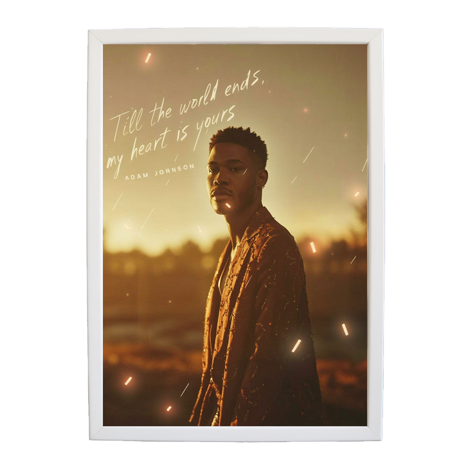 Adam Johnson 'Till The World Ends, My Heart Is Yours' art print #26 — music-inspired wall decor by Music Stag
